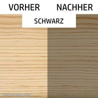 Holzlack Lasur | Möbel | Parkett u.- Treppen im Innenbereich 1 L schwarz