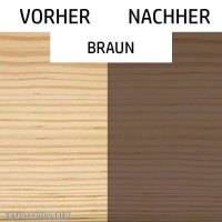 Holzlack Lasur | Möbel | Parkett u.- Treppen im Innenbereich 1 L braun